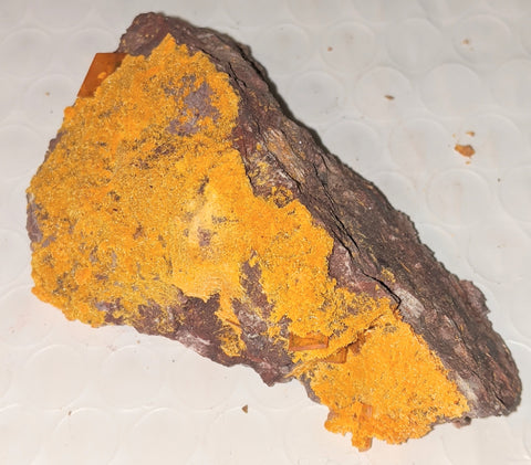Wulfenite and Mimetite from Rowley Mine, Arizona. 7.7 cm #1023