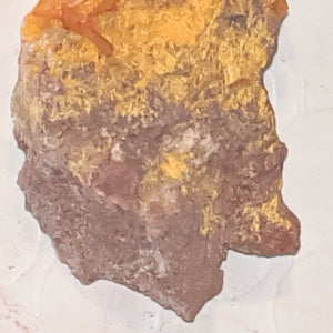 Wulfenite and Mimetite from Rowley Mine, Arizona. 3.5 cm #1024