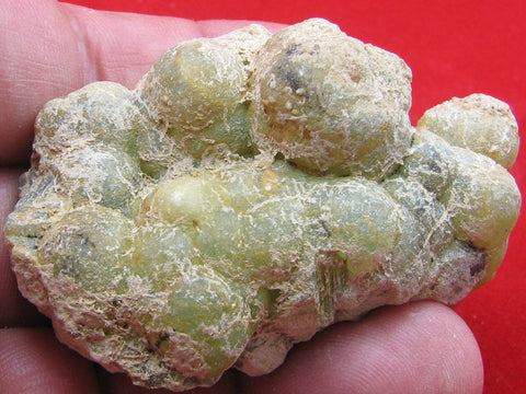 Prehnite from Namibia. 6.2 cm. # 437