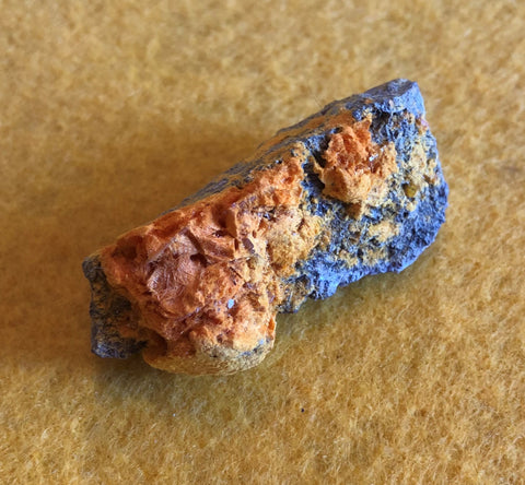 Wulfenite and Mimetite from Rowley Mine, Arizona. 4.5 cm # 1033sl