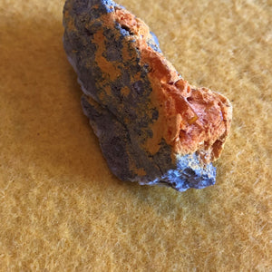 Wulfenite and Mimetite from Rowley Mine, Arizona. 4.5 cm # 1033sl