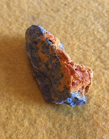 Wulfenite and Mimetite from Rowley Mine, Arizona. 4.5 cm # 1033sl