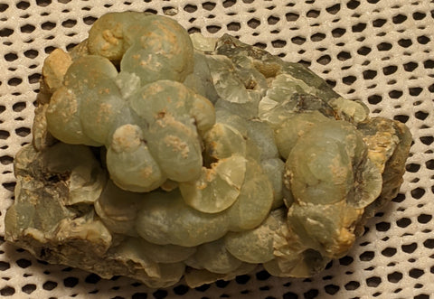 Prehnite from Namibia.  8.1 cm. # 436