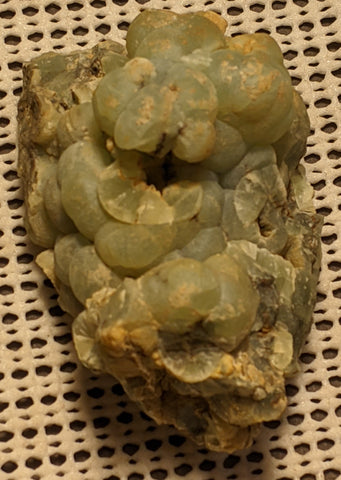 Prehnite from Namibia.  8.1 cm. # 436