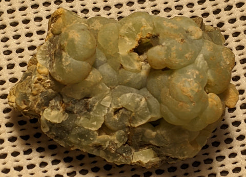 Prehnite from Namibia.  8.1 cm. # 436