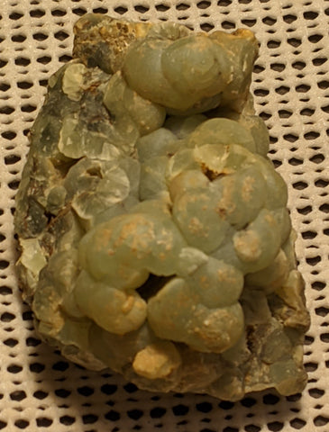 Prehnite from Namibia.  8.1 cm. # 436