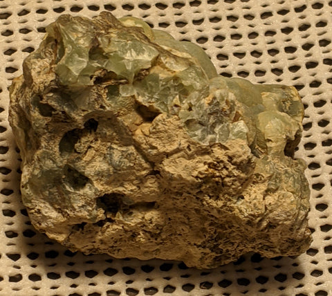 Prehnite from Namibia.  8.1 cm. # 436