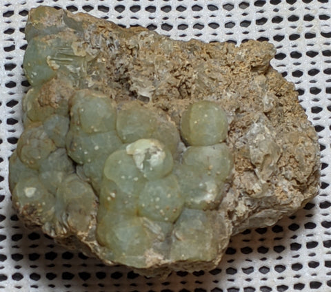 Prehnite from Namibia. 8.3 cm. # 438