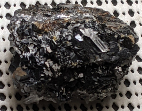 Quartz, Sphalerite from Huaron, Peru. 4.2 cm #489