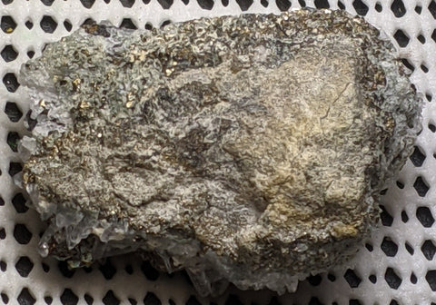 Quartz, Sphalerite, Pyrite from Huaron, Peru. 5.4 cm #490