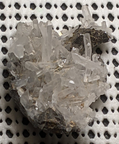 Quartz, Sphalerite, from Huaron, Peru. 5 cm #491