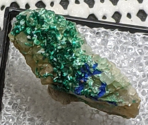 Brochantite from Mex-Tex Mine, Bingham, New Mexico.  3 cm #409