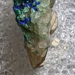 Brochantite from Mex-Tex Mine, Bingham, New Mexico.  3 cm #409