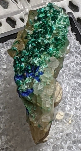 Brochantite from Mex-Tex Mine, Bingham, New Mexico.  3 cm #409