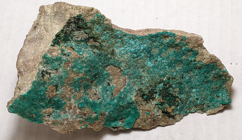 Dioptase, Christmas Mine, Gila County, Arizona. 11.8 cm #622