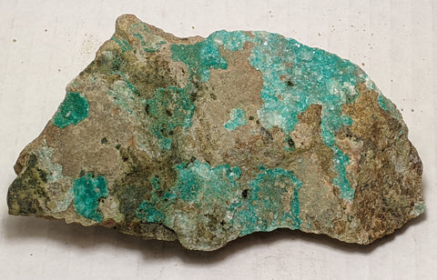 Dioptase, Christmas Mine, Gila County, Arizona. 11.6 cm #624