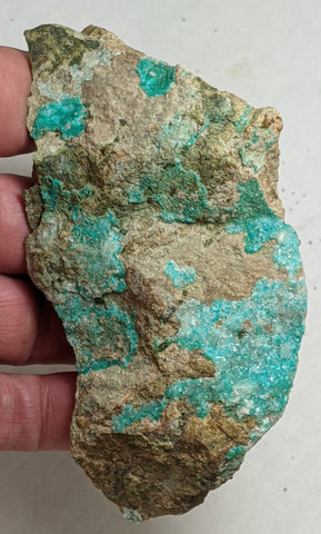 Dioptase, Christmas Mine, Gila County, Arizona. 11.6 cm #624