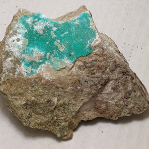 Dioptase, Christmas Mine, Gila County, Arizona. 11.1 cm #625