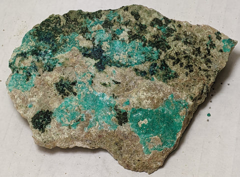 Dioptase, Christmas Mine, Gila County, Arizona. 11.1 cm #626