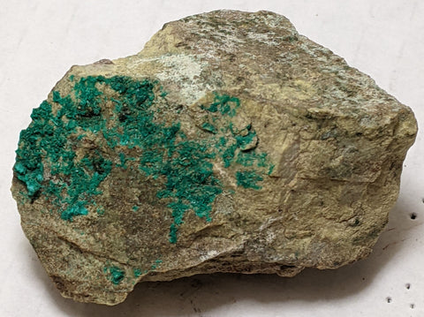 Dioptase, Christmas Mine, Gila County, Arizona. 5.7 cm #632
