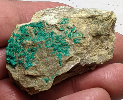 Dioptase, Christmas Mine, Gila County, Arizona. 5.7 cm #632