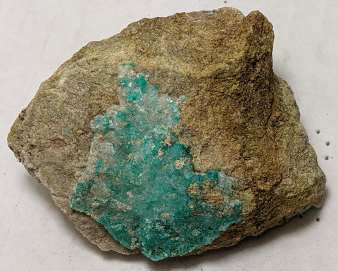 Dioptase, Christmas Mine, Gila County, Arizona. 5.4 cm #634