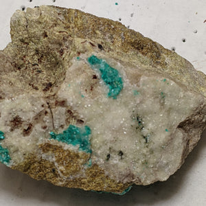 Dioptase, Christmas Mine, Gila County, Arizona. 5.4 cm #634