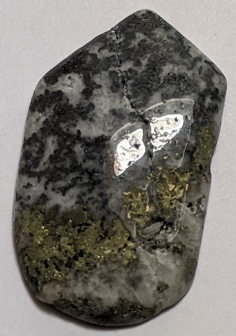 Silver and Pyrite Cabochon from Silverton, Colorado 3.3 cm, #22