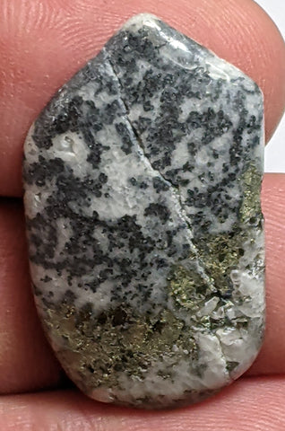 Silver and Pyrite Cabochon from Silverton, Colorado 3.3 cm, #22