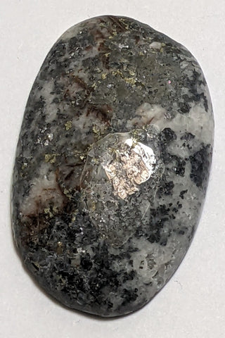 Silver and Pyrite Cabochon from Silverton, Colorado 3.3 cm, #25