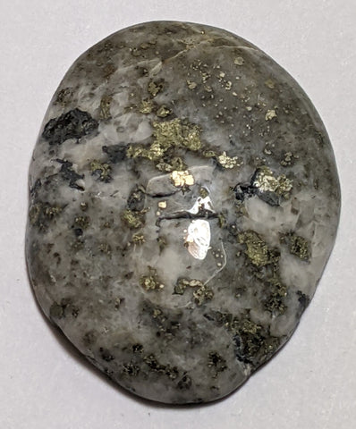 Silver and Pyrite Cabochon from Silverton, Colorado 3.5 cm, #26