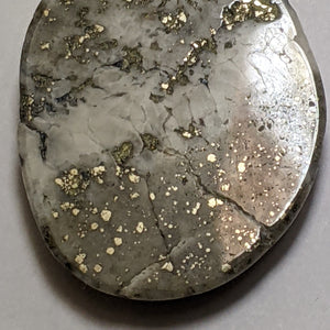 Silver and Pyrite Cabochon from Silverton, Colorado 3.5 cm, #26