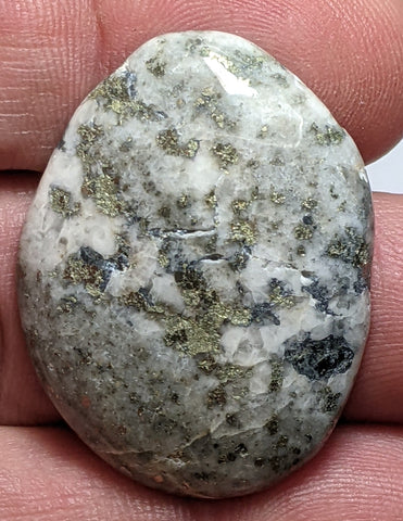 Silver and Pyrite Cabochon from Silverton, Colorado 3.5 cm, #26