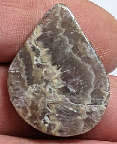 Chevron Amethyst Cabochon 2.2 cm, #30