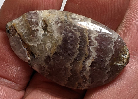 Chevron Amethyst Cabochon 4.2 cm, #31