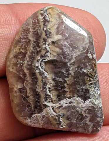 Chevron Amethyst Cabochon 3.1 cm, #32
