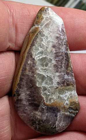 Chevron Amethyst Cabochon 5.3 cm, #35