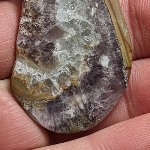 Chevron Amethyst Cabochon 5.3 cm, #35