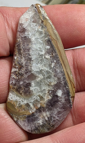 Chevron Amethyst Cabochon 5.3 cm, #35