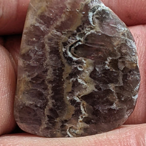 Chevron Amethyst Cabochon 2.8 cm, #36