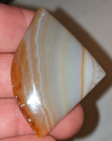 Banded Carnelian Cabochon from Peru. 5.1cm #20