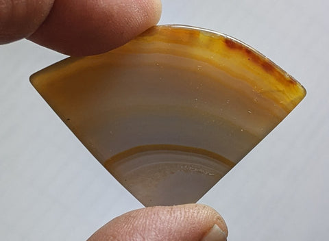 Banded Carnelian Cabochon from Peru. 5.1cm #20