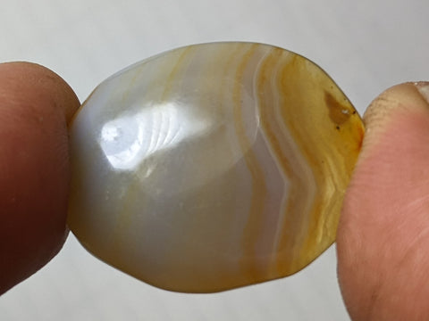 Banded Carnelian Cabochon from Peru. 2.9 cm #24